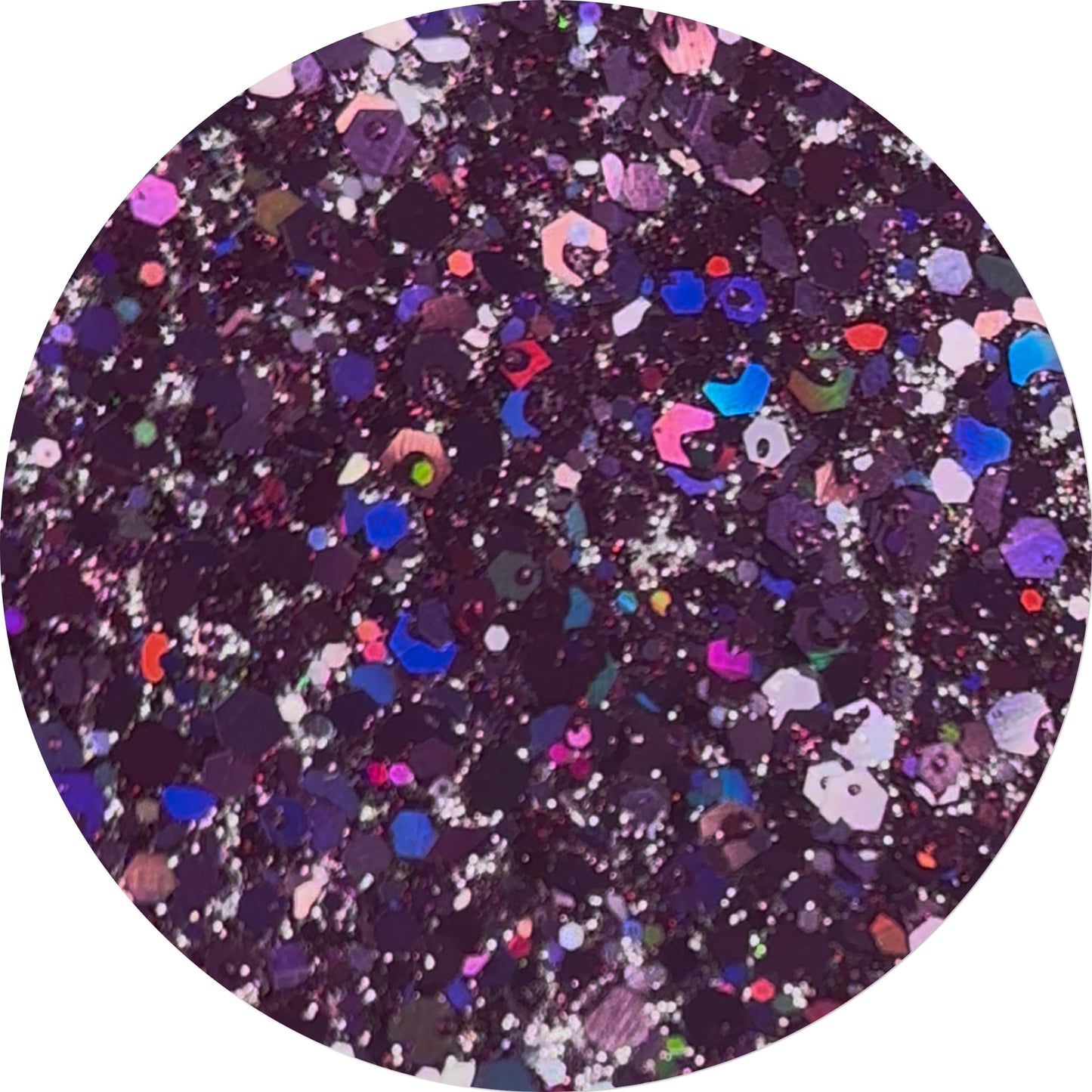 Holo Chunky Purple Pressed Glitter