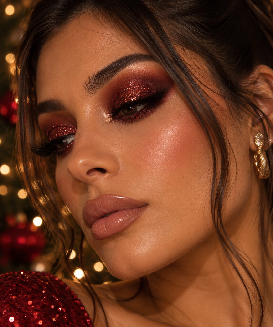 Red Rouge Pressed Glitter