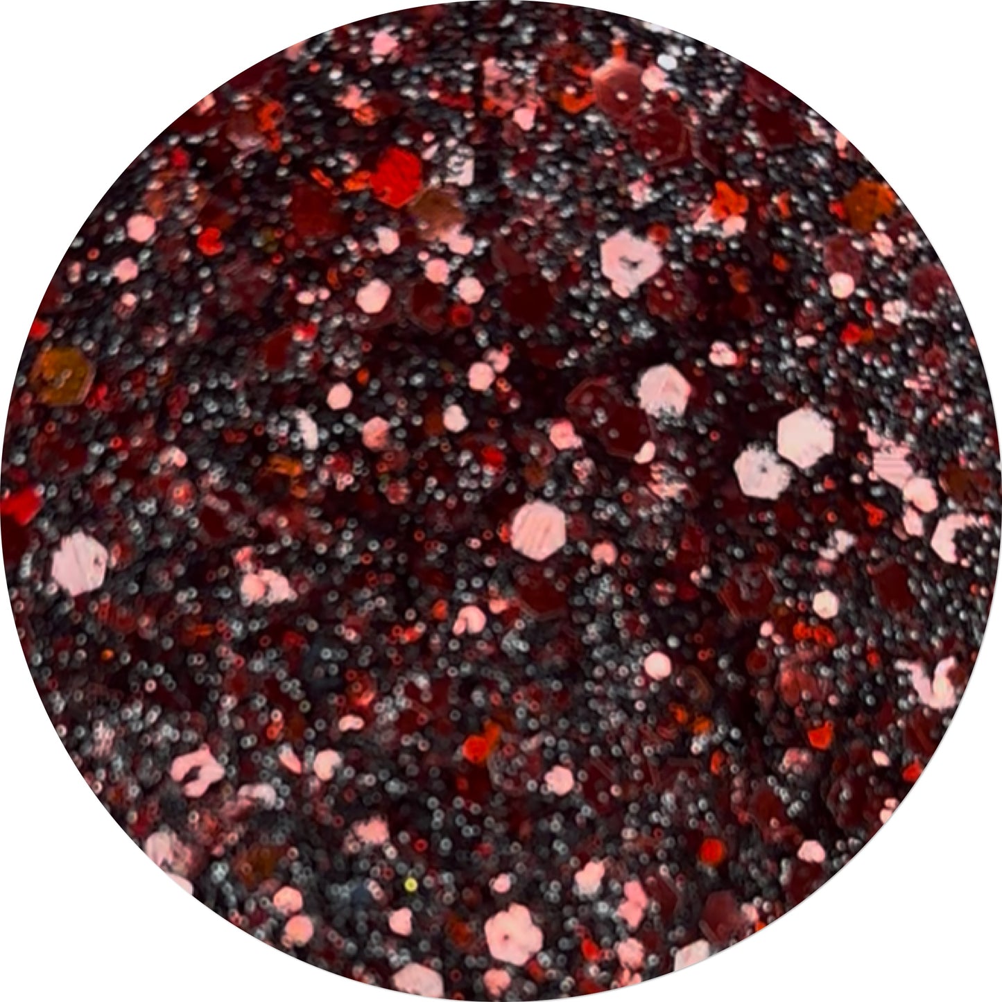 Cherry Noir Pressed Glitter