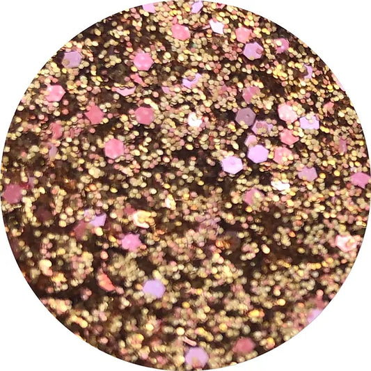 Gold Rose Pressed Glitter