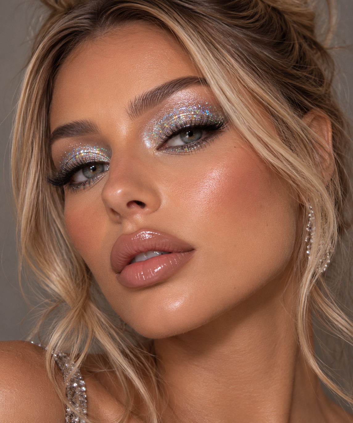 Silver Crystal Pressed Glitter
