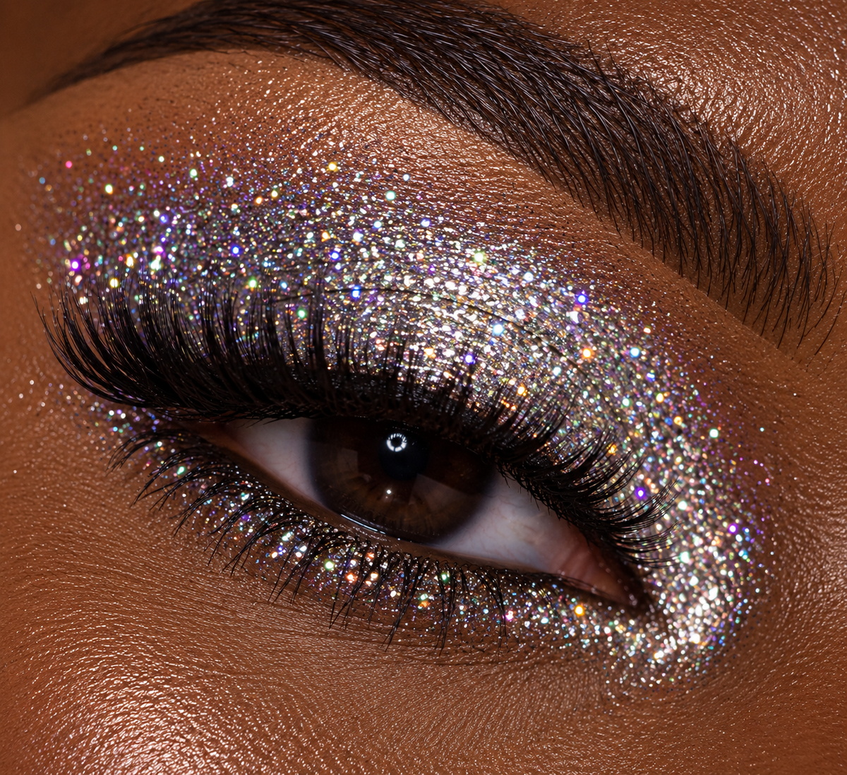 Silver Crystal Pressed Glitter