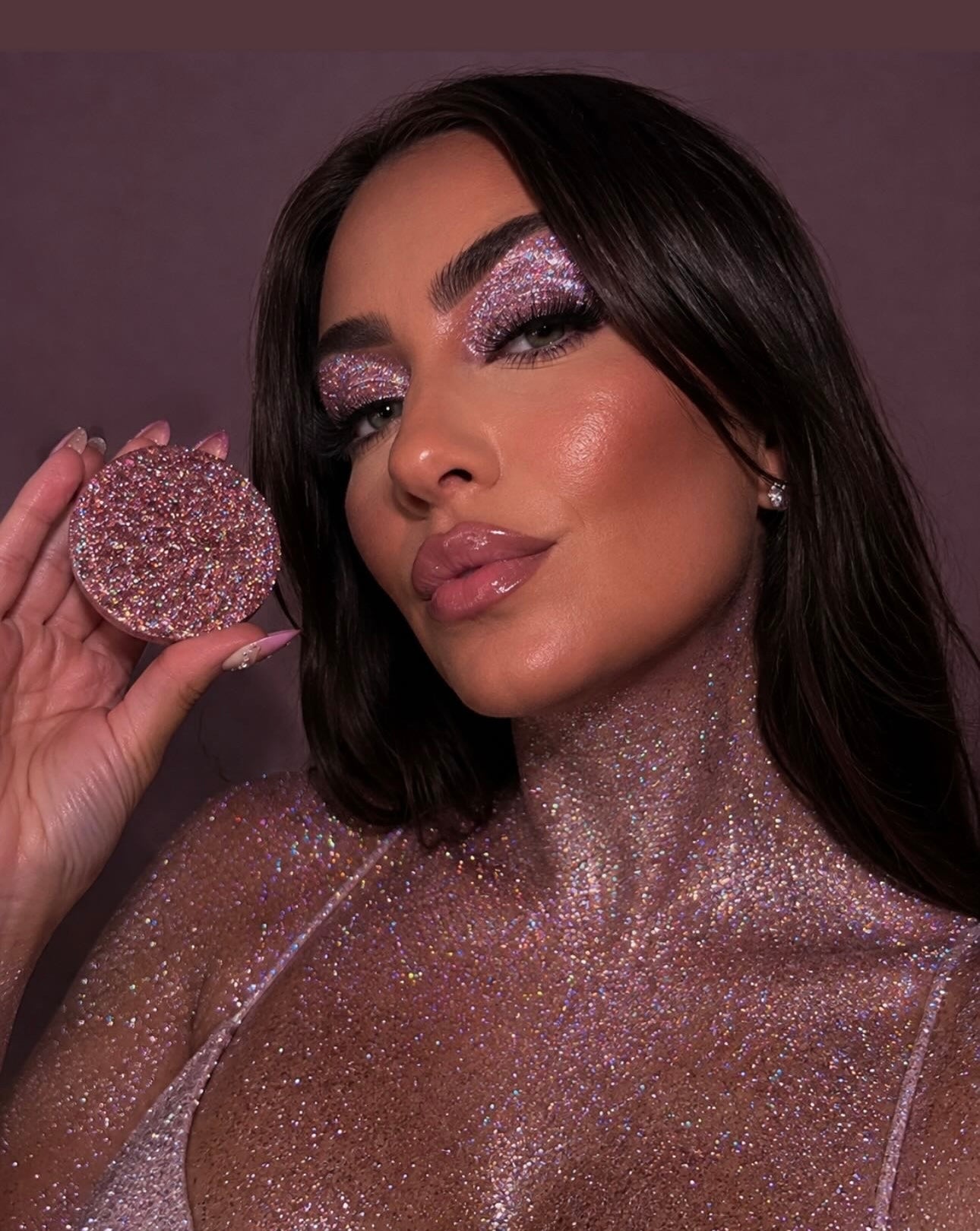 Rose Aura Pressed Glitter